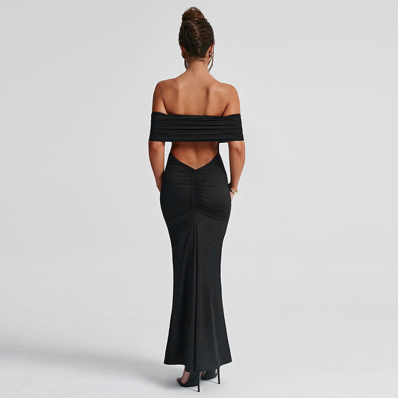 Glamour Backless – elegantní šaty s odhalenými rameny