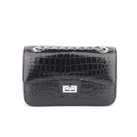 Eleganzia – dámská kožená kabelka s krokodýlím vzorem