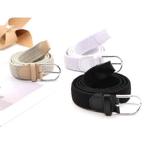 Belvoro – unisex pletený elastický pásek s jehlovou sponou