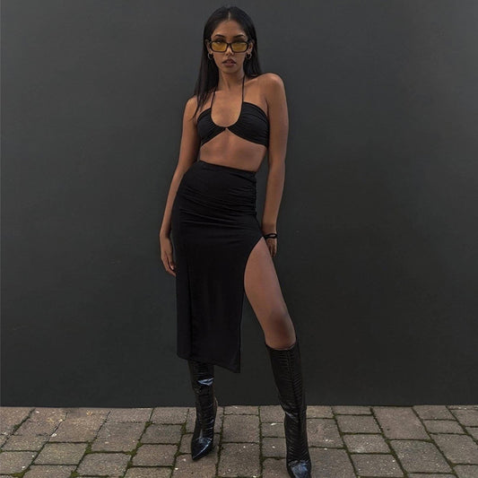 Elysia – elegantní skládaná sukně s vysokým pasem