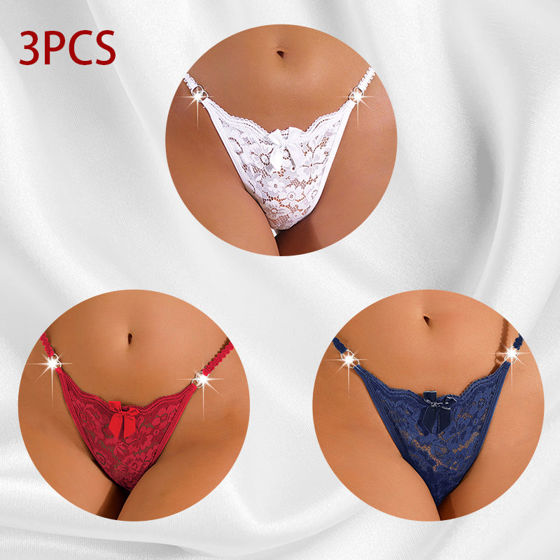 Whisper Lace – bezešvá krajková tanga s květinovým vzorem