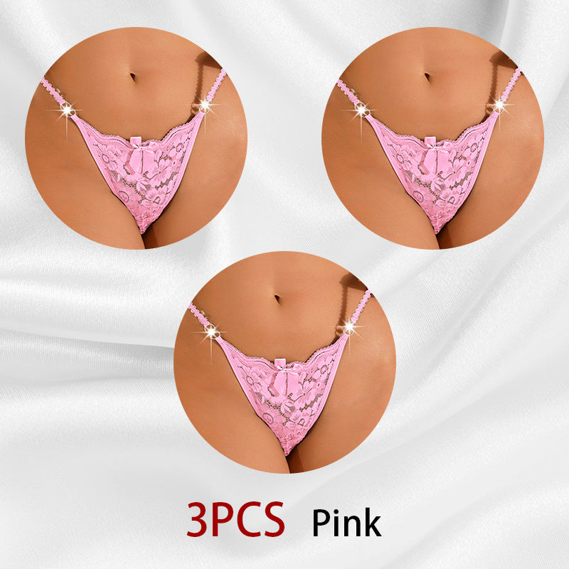 Whisper Lace – bezešvá krajková tanga s květinovým vzorem