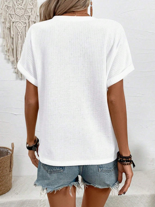 Boho Breeze – top s výstřihem do V