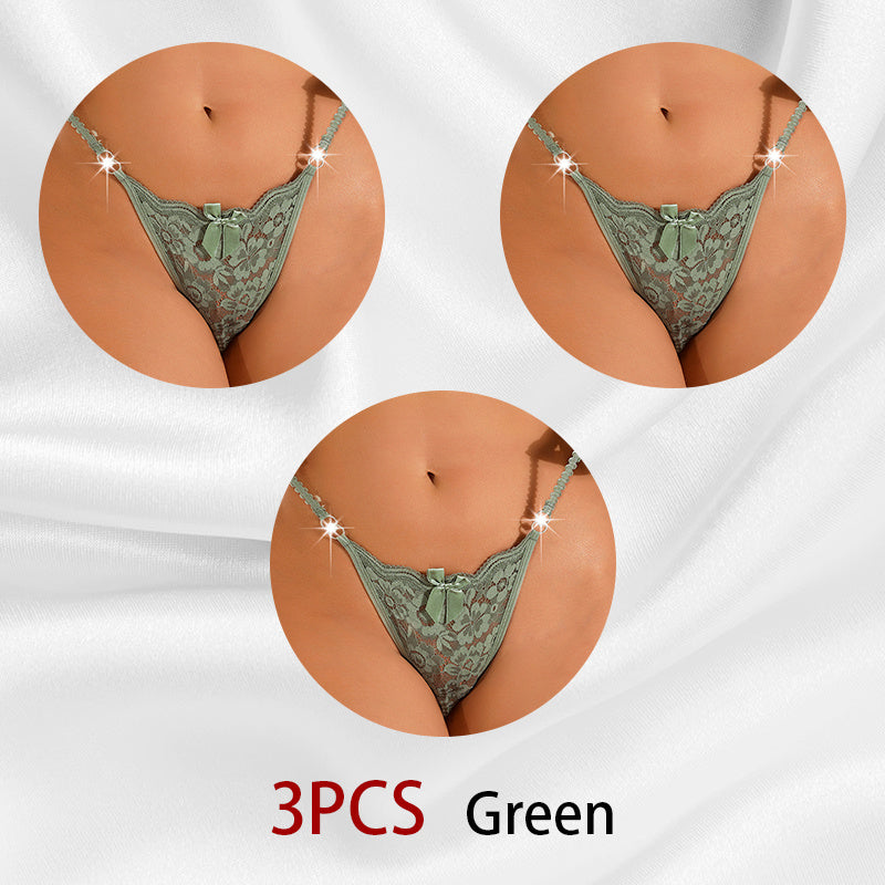 Whisper Lace – bezešvá krajková tanga s květinovým vzorem