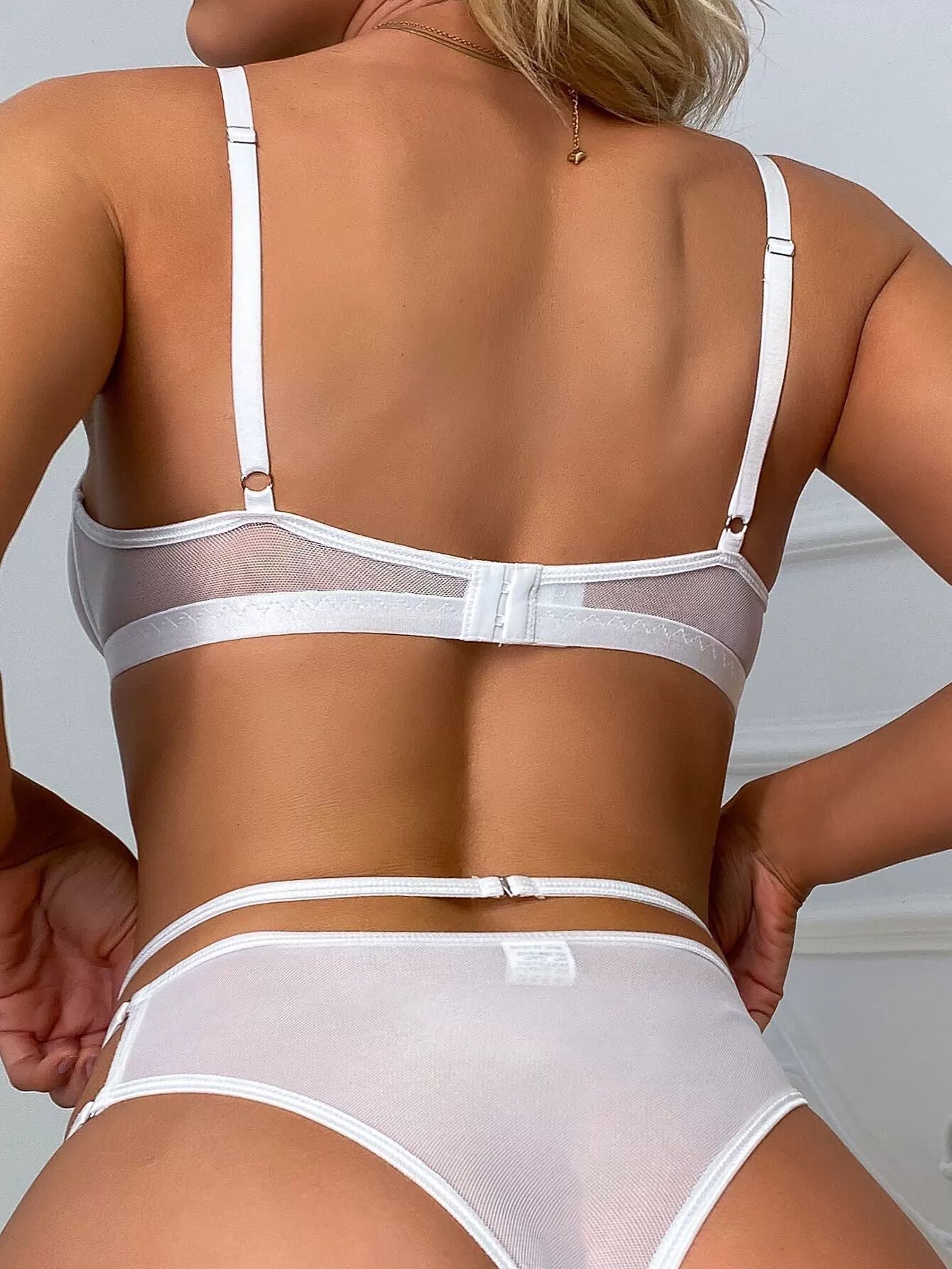 Mesh seduction lingerie set
