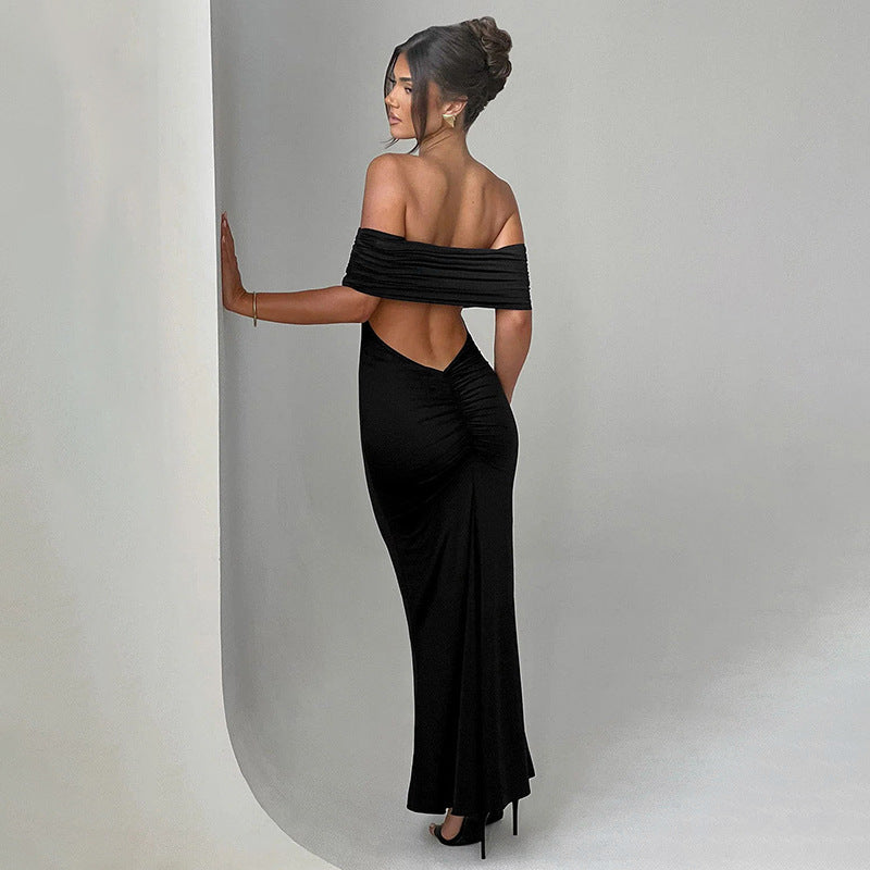 Glamour Backless – elegantní šaty s odhalenými rameny