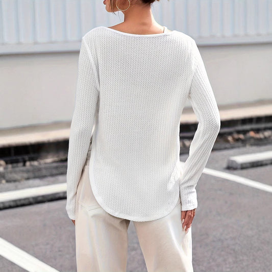 Curve Chic – top se zakřiveným lemem