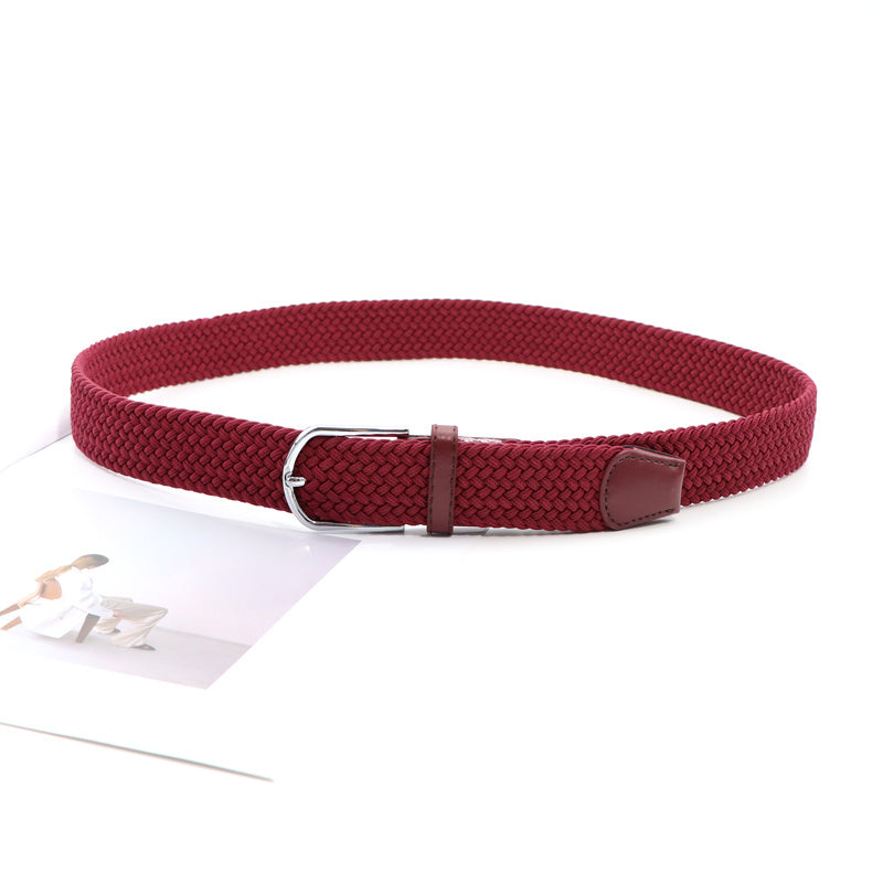 Belvoro – unisex pletený elastický pásek s jehlovou sponou