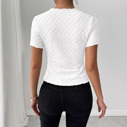 Classic Charm top s kulatým výstřihem