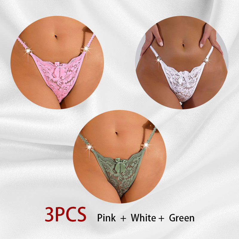 Whisper Lace – bezešvá krajková tanga s květinovým vzorem
