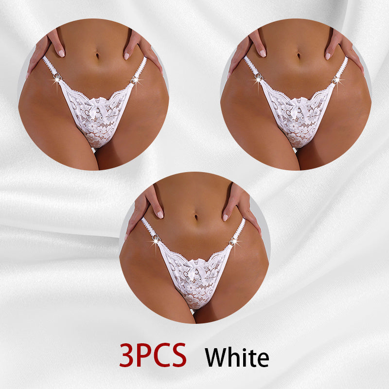 Whisper Lace – bezešvá krajková tanga s květinovým vzorem