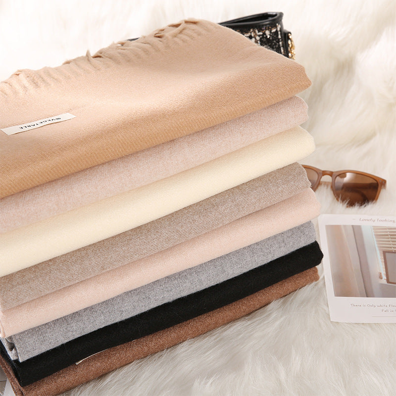 Cavelli – dámská zimní oboustranná šála s třásněmi