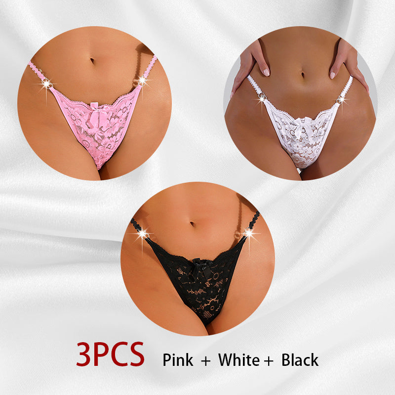 Whisper Lace – bezešvá krajková tanga s květinovým vzorem