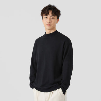 Jednobarevný volný vnitřní oděv, volný čas, teplý svetr s dlouhým rukávem