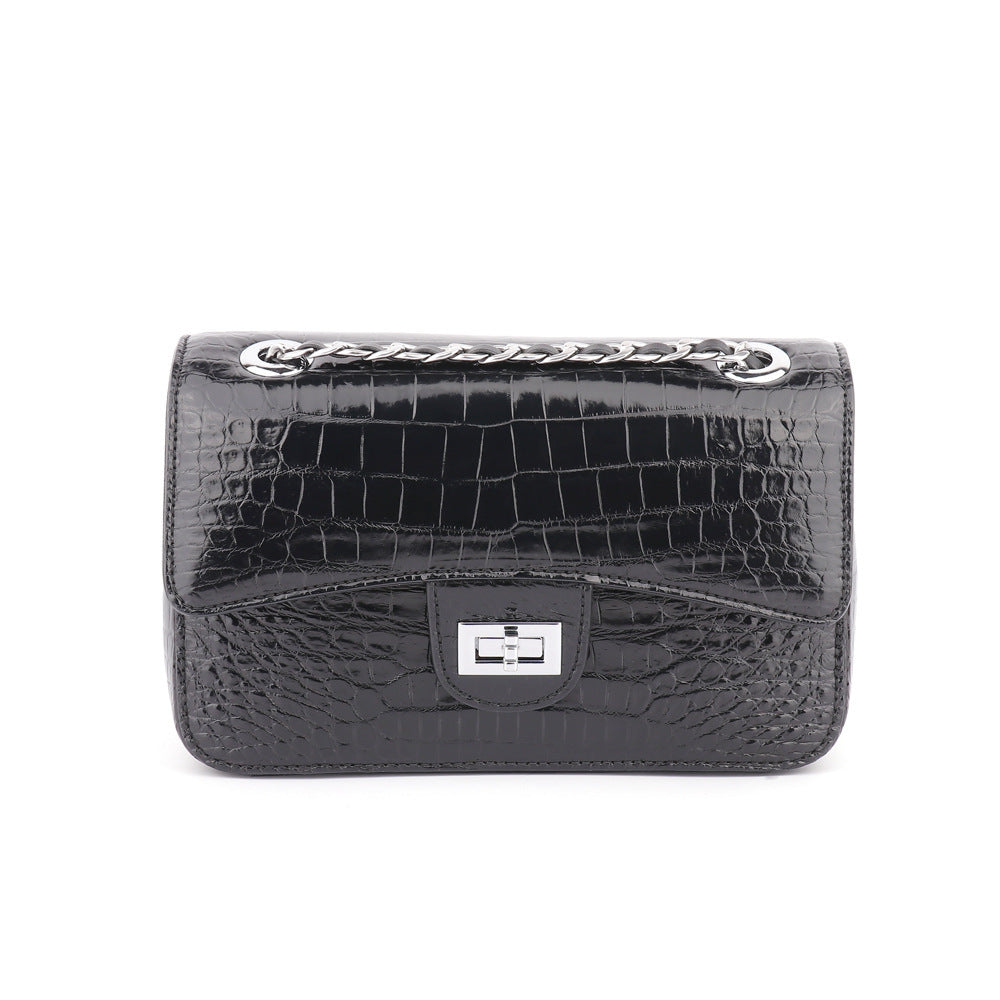 Eleganzia – dámská kožená kabelka s krokodýlím vzorem