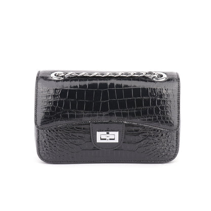 Eleganzia – dámská kožená kabelka s krokodýlím vzorem