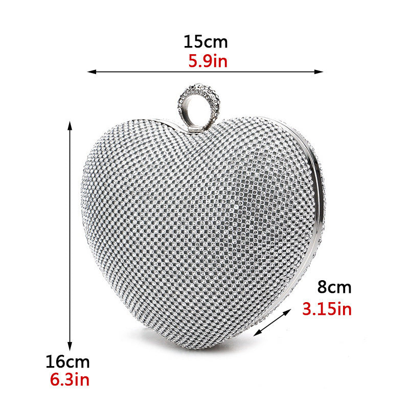 DiamondLuxe – dámská společenská kabelka s diamantovým efektem