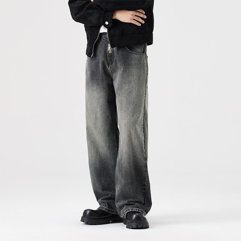 Americké džíny s širokými nohavicemi pro muže