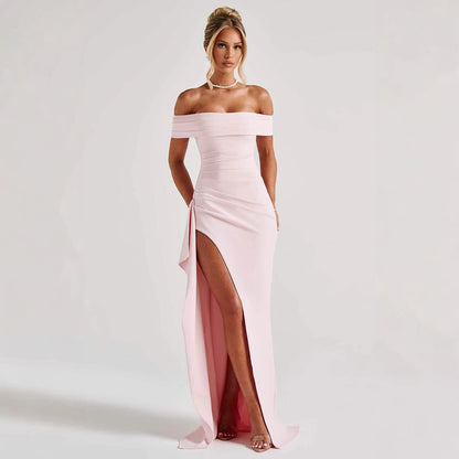 Lorvani – dámské přiléhavé šaty s rozparkem