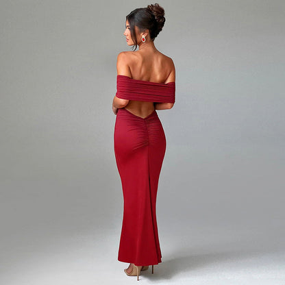 Glamour Backless – elegantní šaty s odhalenými rameny