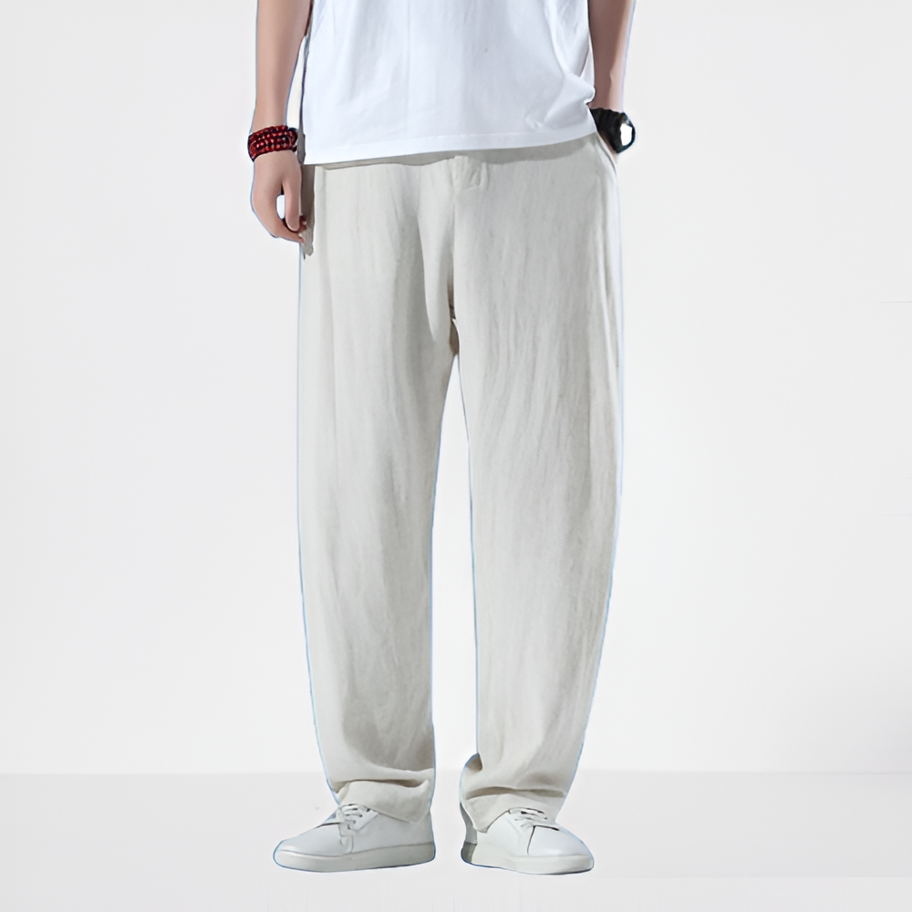 Xinjaro – lněné kalhoty v čínském stylu