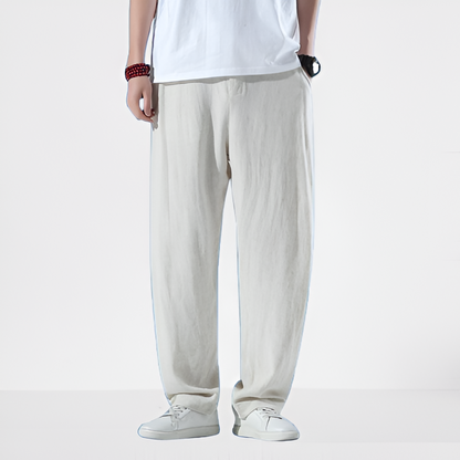 Xinjaro – lněné kalhoty v čínském stylu