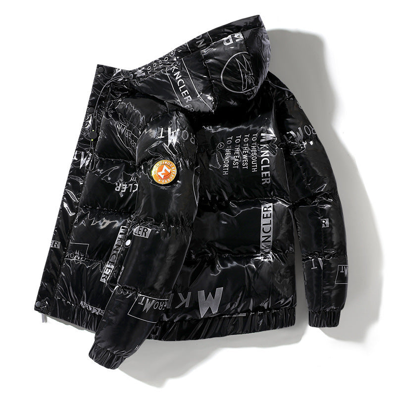 Pánská módní prošívaná péřová bunda