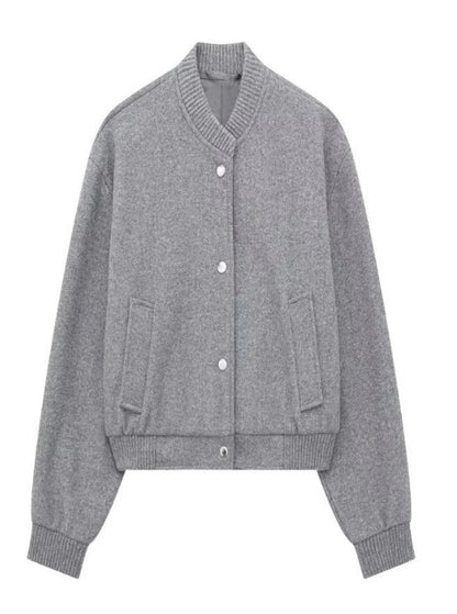 Lunira – dámská podzimní bunda s žebrovaným lemem