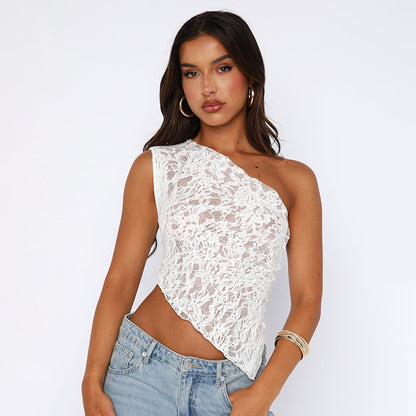 Lace Edge – krajkový top bez rukávů