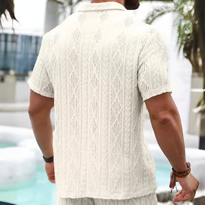 Serelux – pánská krajková letní košile