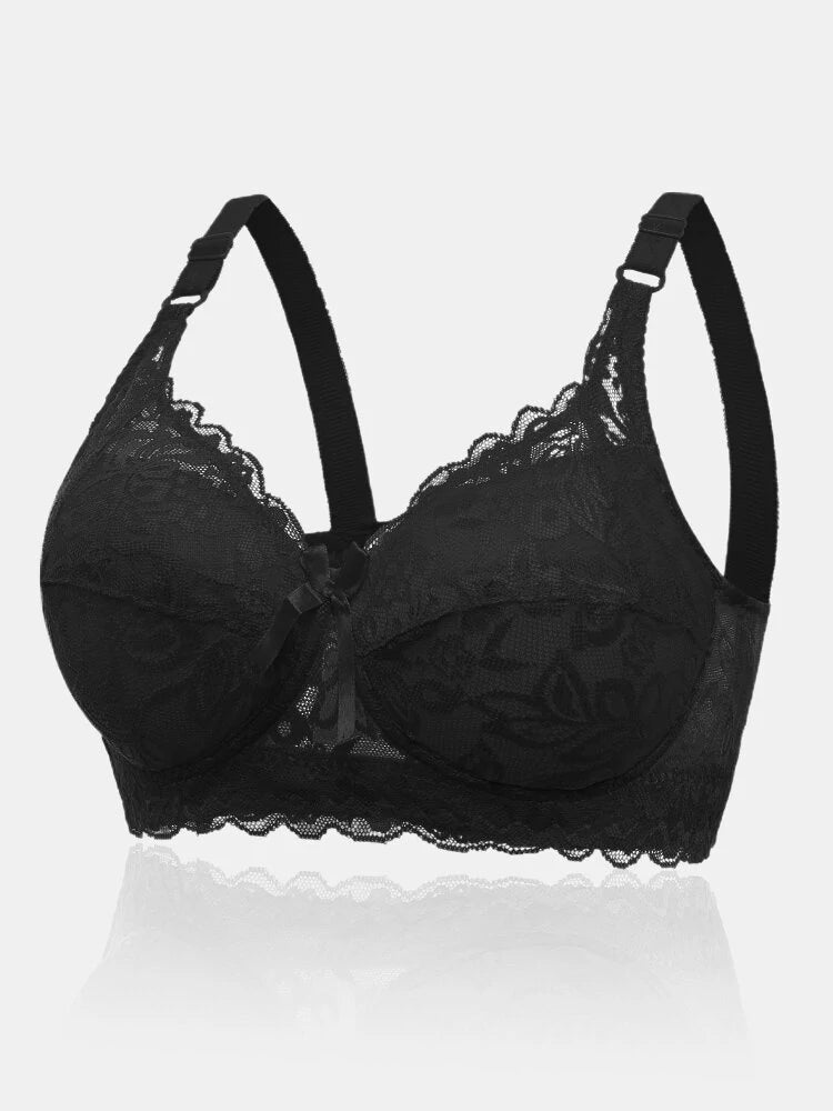 FloraForm – bra with lace and floral pattern