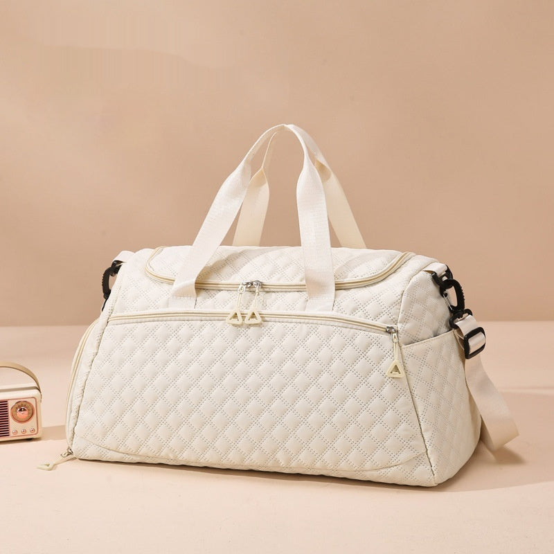 FlexTrip – velkokapacitní cestovní taška s kosočtvercovým vzorem