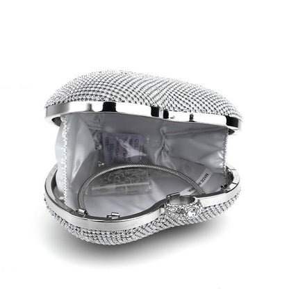 DiamondLuxe – dámská společenská kabelka s diamantovým efektem