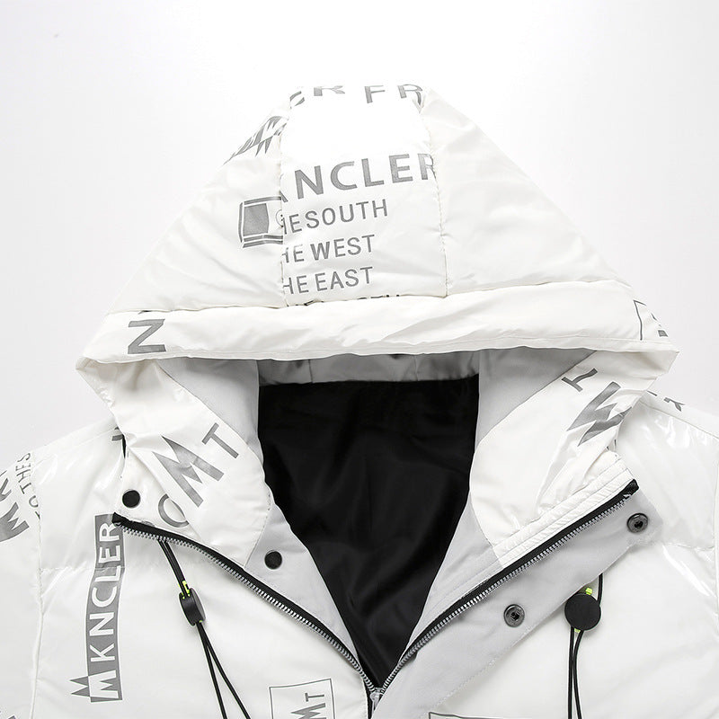 Pánská módní prošívaná péřová bunda