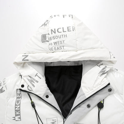 Pánská módní prošívaná péřová bunda