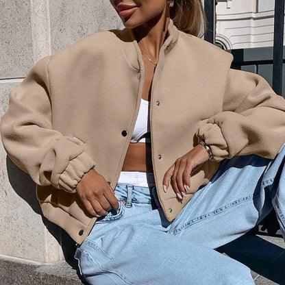 Calviera – elegantní vlněná bunda s kapsami