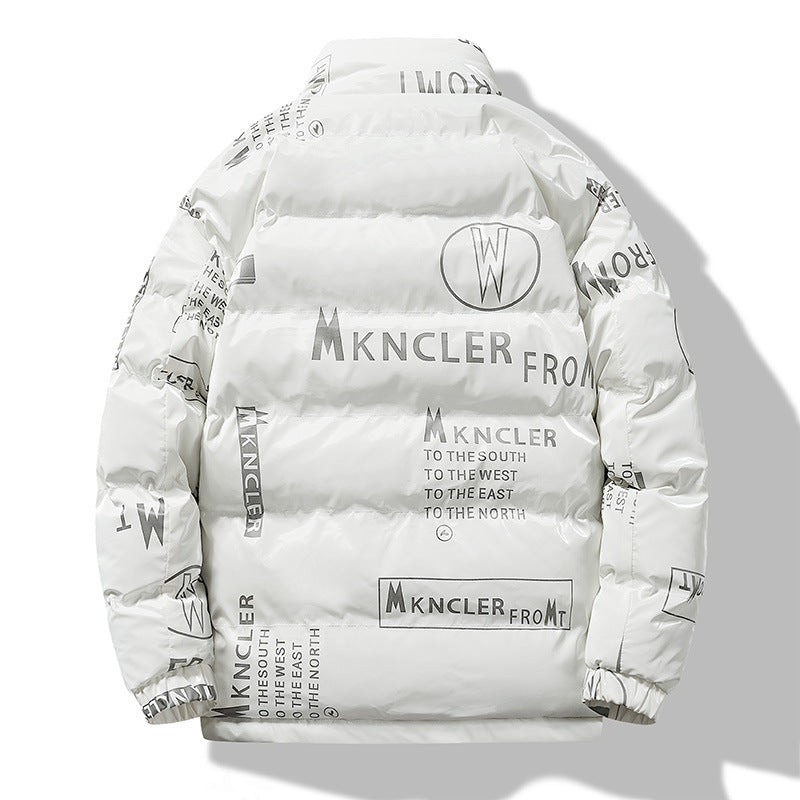 Pánský zimní bunda s potiskem