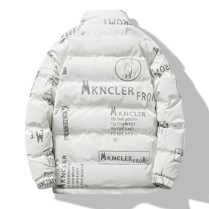 Pánský zimní bunda s potiskem