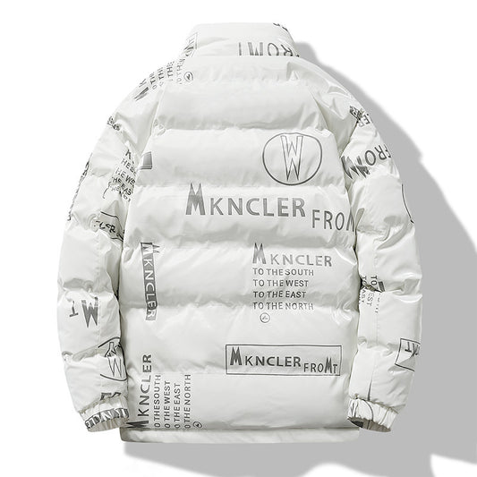 Pánský zimní bunda s potiskem