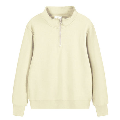 Sportovní svetr s těžkými perleťovými výstřihy a stojáčkem, semi-access control