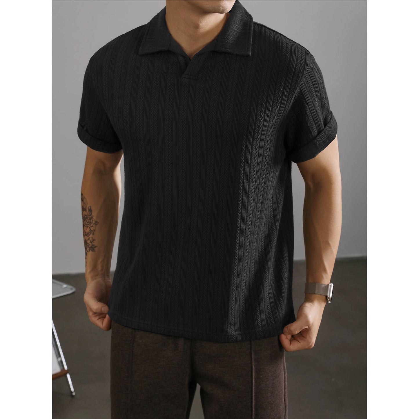 Brelvion – pánské polo tričko s texturou