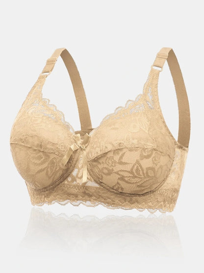 FloraForm – bra with lace and floral pattern