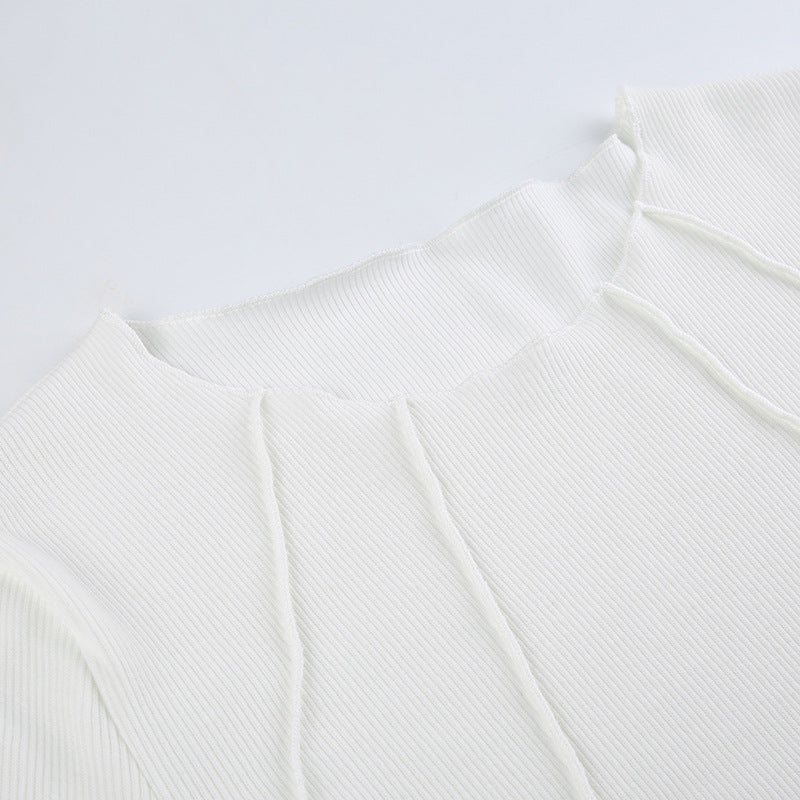 Stravira – slim fit pletené tričko s dlouhým rukávem