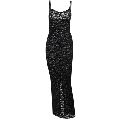 LaceGaze Slip – elegantní krajkové šaty s průhledným efektem