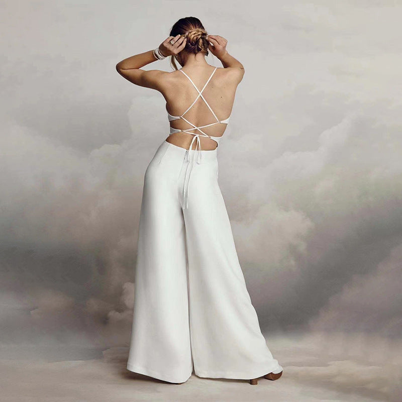 V-Neck Grace – elegantní overal bez rukávů