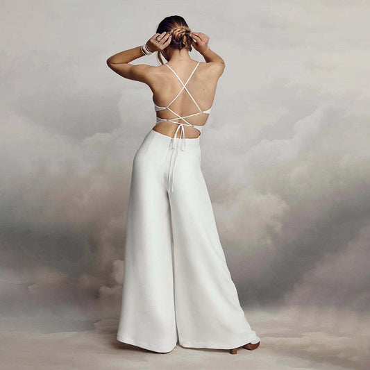 V-Neck Grace – elegantní overal bez rukávů