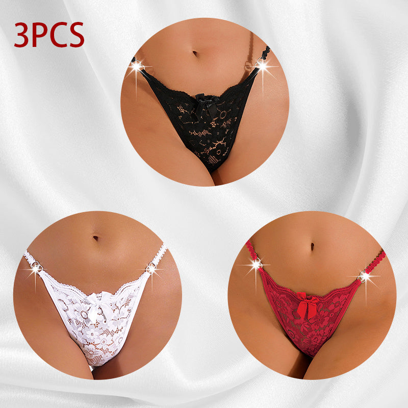 Whisper Lace – bezešvá krajková tanga s květinovým vzorem