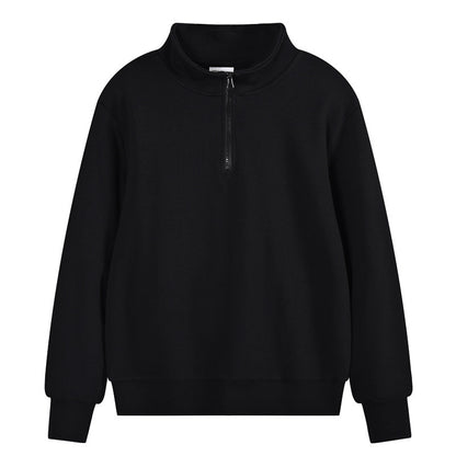 Sportovní svetr s těžkými perleťovými výstřihy a stojáčkem, semi-access control