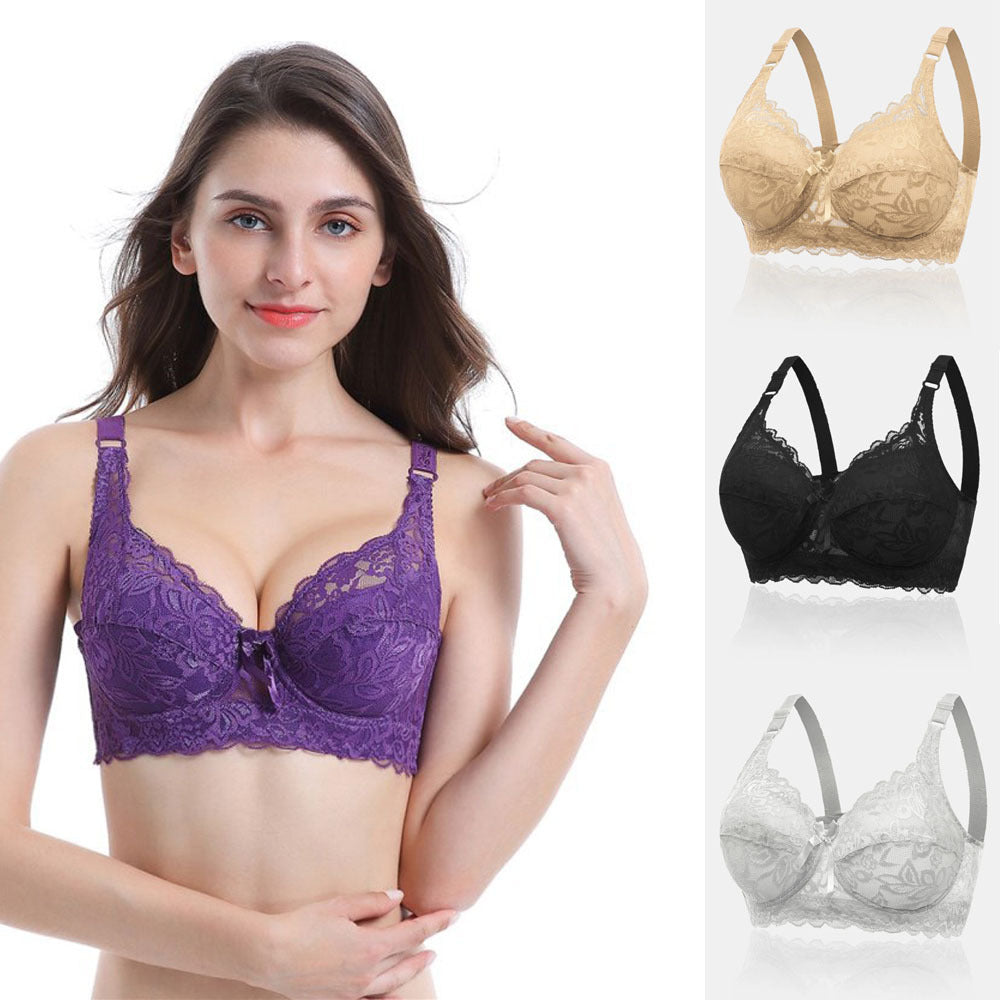 FloraForm – bra with lace and floral pattern