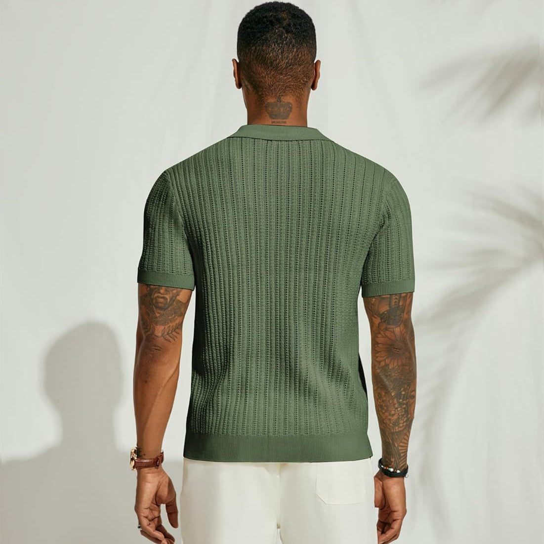 Coolnero – pletená košile s klopovým límcem